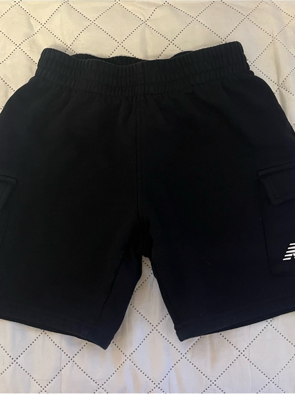 New Balance Boy’s Black Cargo Shorts for Kids